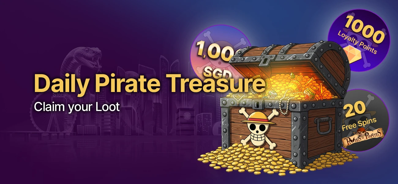 Daily Treasure – Claim Your Loot! Open your chest & win Free Cash + Spins every day